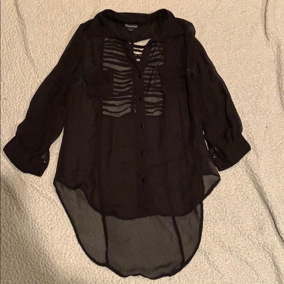 Fashion Web size L high low back cut outs - Picture 1 of 4